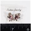 Image 1 : NEW SILVER TONE PINK AND CLEAR RHINESTONE