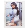 Image 1 : NEW CURVY BRUNETTE BOMBSHELL METAL WALL SIGN