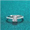 Image 2 : 1.0 CT GRA CERTIFIED EMERALD CUT MOISSANITE RING