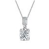 Image 2 : 1 CT GRA CERTIFIED MOISSANITE 925 SILVER NECKLACE