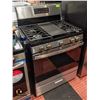Image 1 : NEW S&D GE BLK/STAINLESS GAS RANGE H-47" W-28.5"