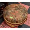 Image 1 : BRAND NEW TUZY CASBAH ROUND OTTOMAN TASSEL TRIM