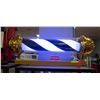 Image 1 : NEW ILLUMINATED BARBER POLE WITH GOLDEN TRIM