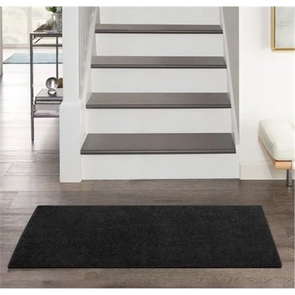 NEW NOURISON ESSENTIAL AREA RUG 4' X 4' BLACK