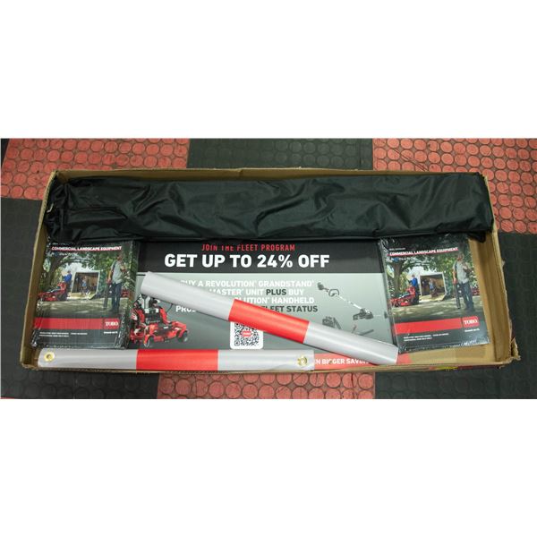NEW WITH BOX TORO RETAIL DISPLAY BANNER KIT