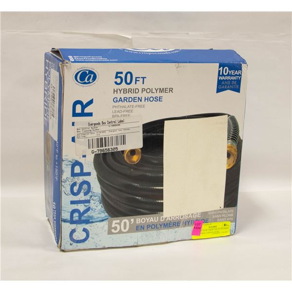 BRAND NEW CRISP AIR 50' HYBRID POLYMER GARDEN HOSE