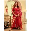 Image 1 : BRAND NEW AACHHO MAROON ANGRAKHA BANDHEJ SUIT SET