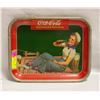 Image 1 : 1940 COCA-COLA SAILOR GIRL SERVING TRAY