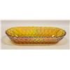 Image 1 : OVAL CARNIVAL GLASS BOWL