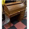 Image 1 : VINTAGE ROLLING TOP SECRETARY DESK WITH