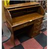 Image 2 : VINTAGE ROLLING TOP SECRETARY DESK WITH