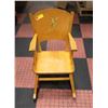 Image 1 : WOODEN CHILDRENS ROCKING CHAIR