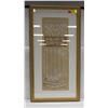 Image 1 : FRAMED WALL HANGING 16.5" X 31.5"