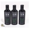 Image 1 : 3 NEW BOTTLES AMERICAN CREW 3-IN-1 TEA TREE-