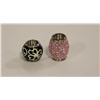 Image 1 : PAIR OF 925 SILVER CHARMS PANDORA STYLE