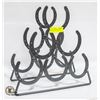Image 1 : SOLID METAL HORSESHOE WINE RACK ESTATE