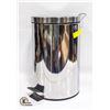 Image 1 : 15" ALUMINUM STEP TRASH CAN - ESTATE