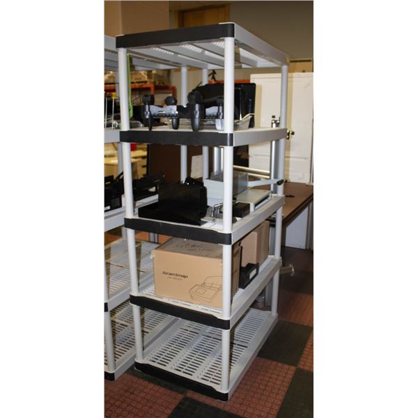 STATIONARY STORAGE RACK WITH VARIOUS