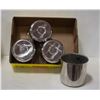 Image 1 : 4 NEW STAINLESS 4 3/4" ID CENTER CAPS