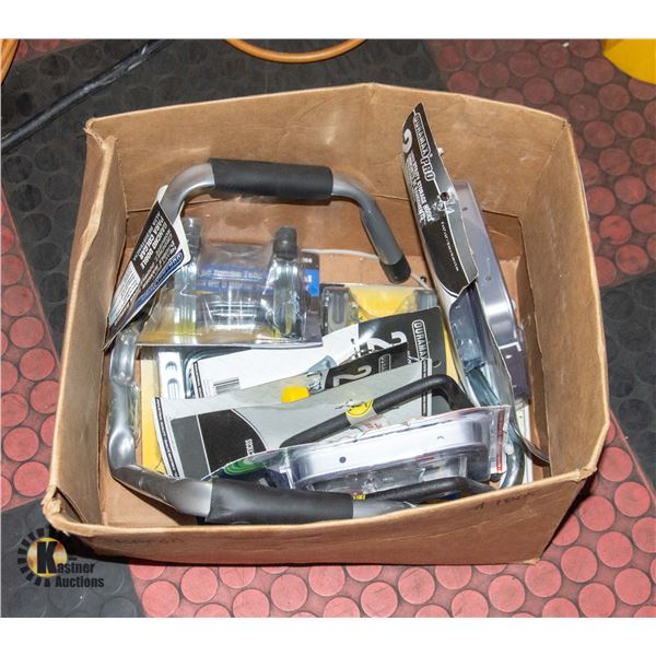BOX OF BRACKETS AND MORE
