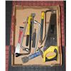 Image 1 : FLAT WITH MISC PUNCHES AND PRY BARS AND SAW ETC