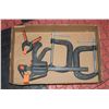 Image 1 : 2 X 4" C CLAMPS WITH 8" RATCHETING CLAMP ETC