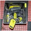 Image 1 : RYOBI 4 PIECE TOOL SET INCLUDES 1/2" DRILL,