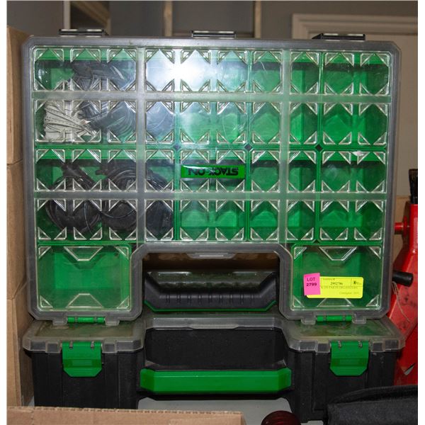 2 STACK ON PARTS ORGANIZERS
