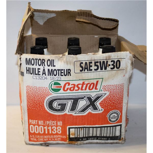 BOX OF 6 CASTROL 5W-30 MOTOR OIL