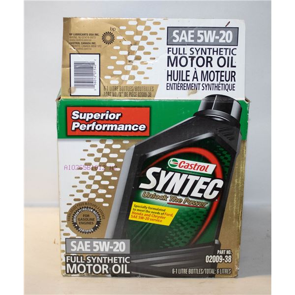 BOX OF 5 CASTROL SYNTHETIC 5W-30 MOTOR OIL