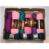 Image 1 : YARN 9 YARNS (PINK + MORE COLORS)