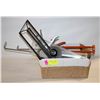 Image 1 : BOX WITH CLAMP, COCKING GUN + MORE