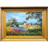 Image 1 : SOUTHWEST GALLERY: "Hill Country Home" - Original Oil on Canvas by Texas Landscape Artist Kay Walton