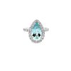 Image 1 : BARANOF JEWELERS: Natural Aquamarine and Diamond Ring Set in 18K White Gold