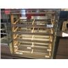Image 1 : ÉTAGÈRE MOBILE EN BOIS A/ LUMIÈRE 43" X 27-1/2" X 54"