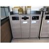 Image 1 : POUBELLE TRIPLE 42" X 21" X 45"