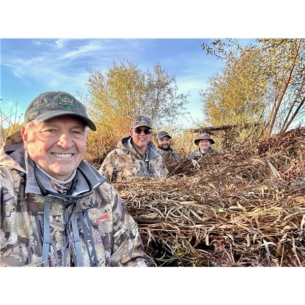 Duck hunt for 2 hunters at Dingville duck & social club