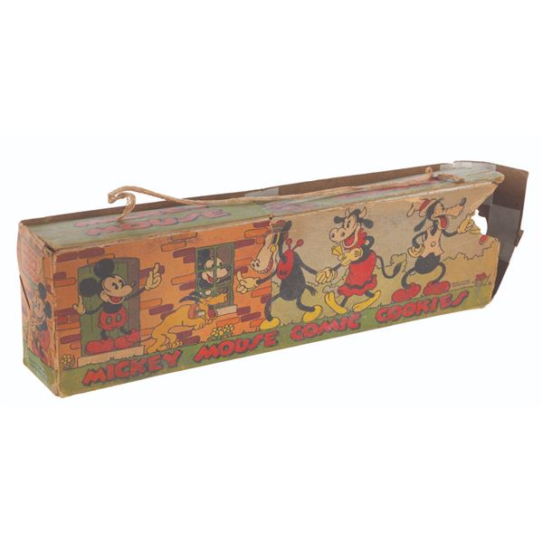 A Mickey Mouse Comic Cookies Box.