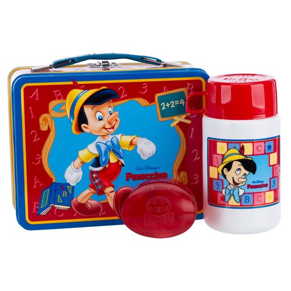 A "Pinocchio" Lunchbox with Thermos.