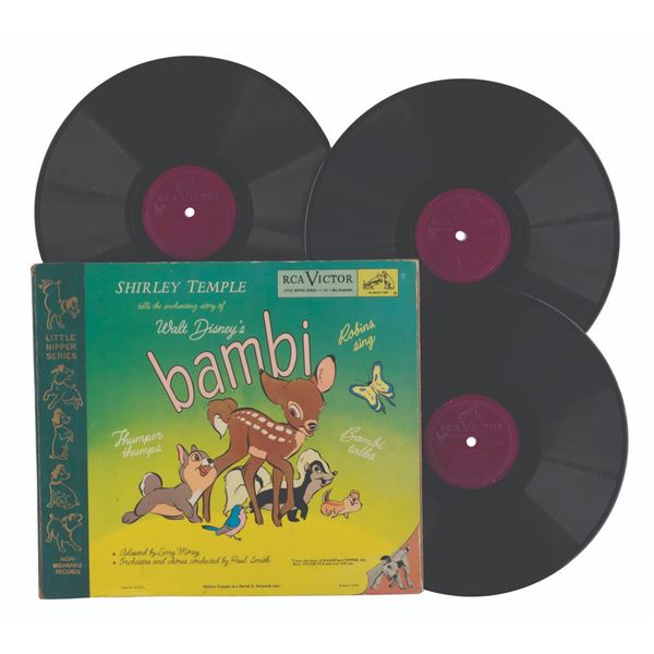 A Shirley Temple "Bambi" 78 RPM Album.