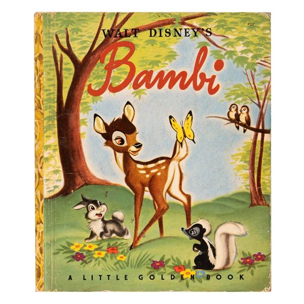 A Signed Walt Disney's  Bambi  Book.
