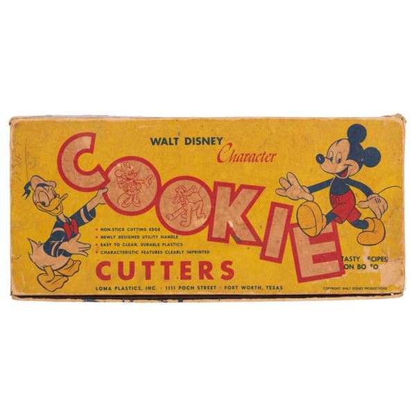A Set of Walt Disney Character Cookie Cutters.