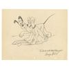 Image 1 : An Original Pluto and Tramp Drawing by George Kreisl.