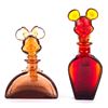Image 1 : A Pair of Mickey and Minnie Glass Perfume Bottles.