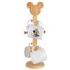 Image 1 : Gourmet Mickey Coffee Mugs with a Wood Stand.