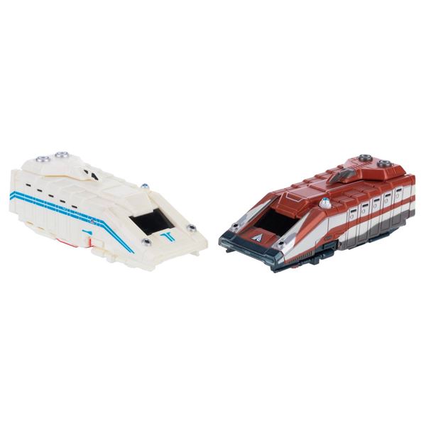 A Pair of Star Tours Starspeeder Pullback Toys.