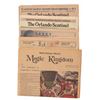 Image 1 : A Group of Magic Kingdom & EPCOT Opening Newspapers.
