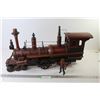 Image 1 : 27" Resin Train Engine w/Conductor (has a few cracks)