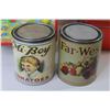 Image 3 : (2) Tin Containers - Cracker Jacks - Mi-Boy - Far West