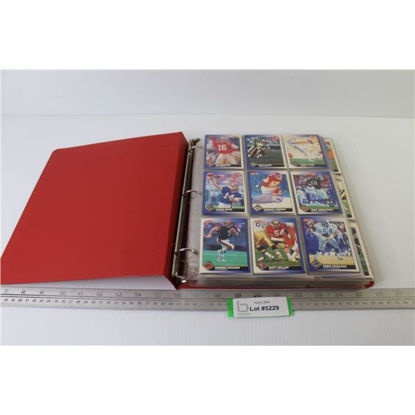 Binder of Proset NFL Player Collector Cards